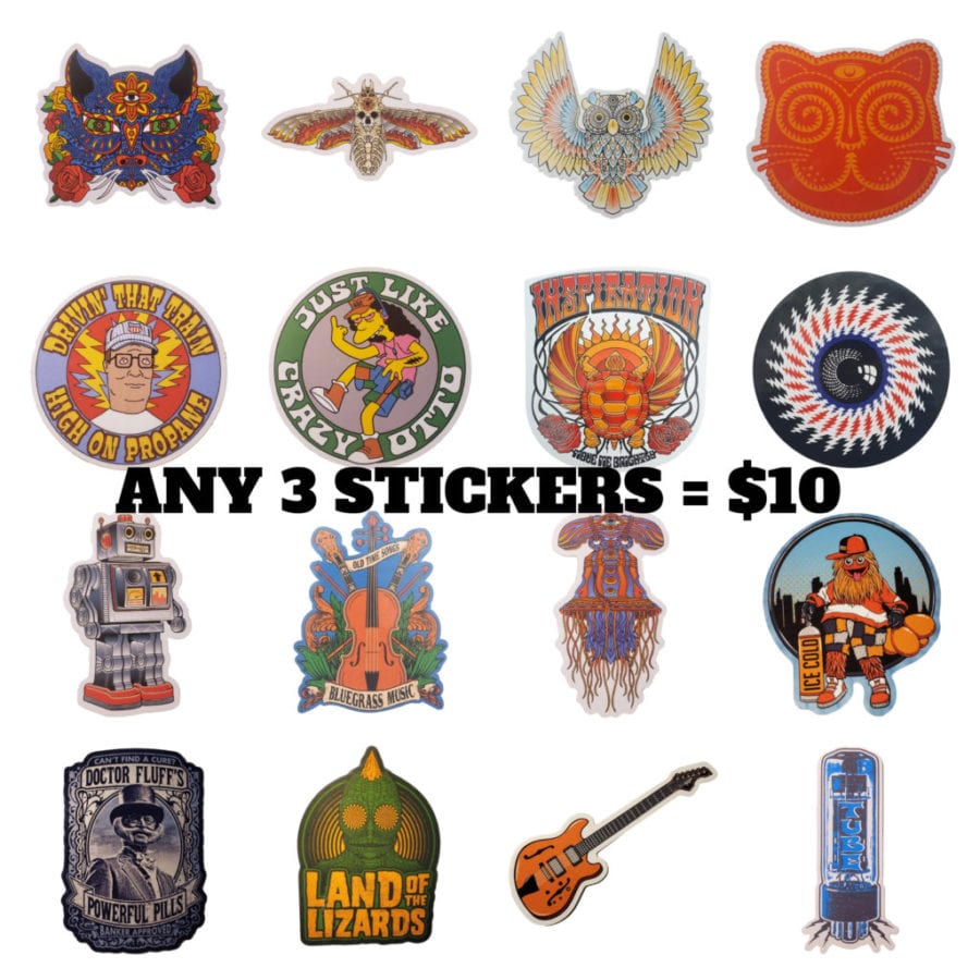 Any 3 stickers for $10