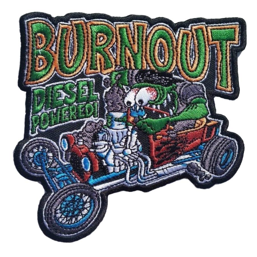 Burnout! embroidered patch - 420 / Cannabis inspired