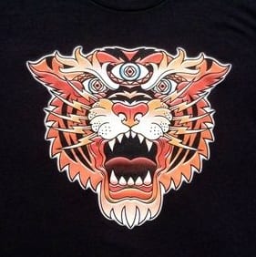 SALE Third Eye Tiger tee shirt