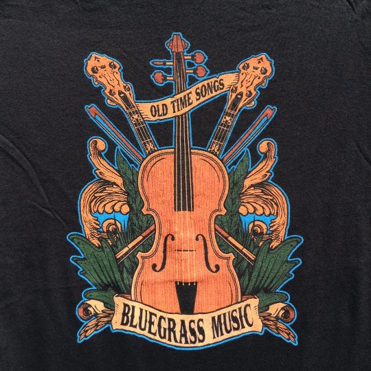 Bluegrass fan Old Time Songs black tee shirt