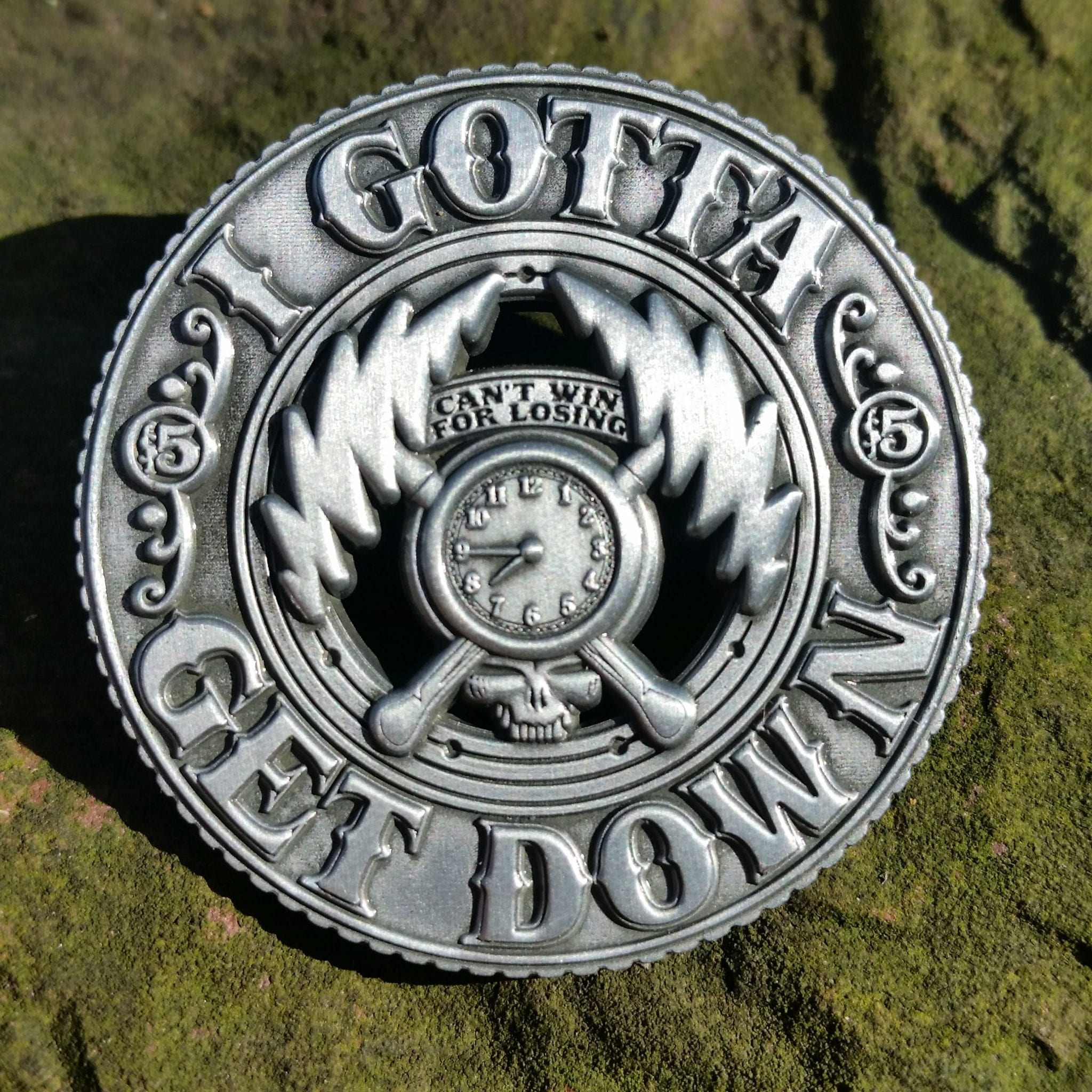 3D Cumberland Blues SILVER pin - Grateful Dead / Jerry Garcia lyric inspired