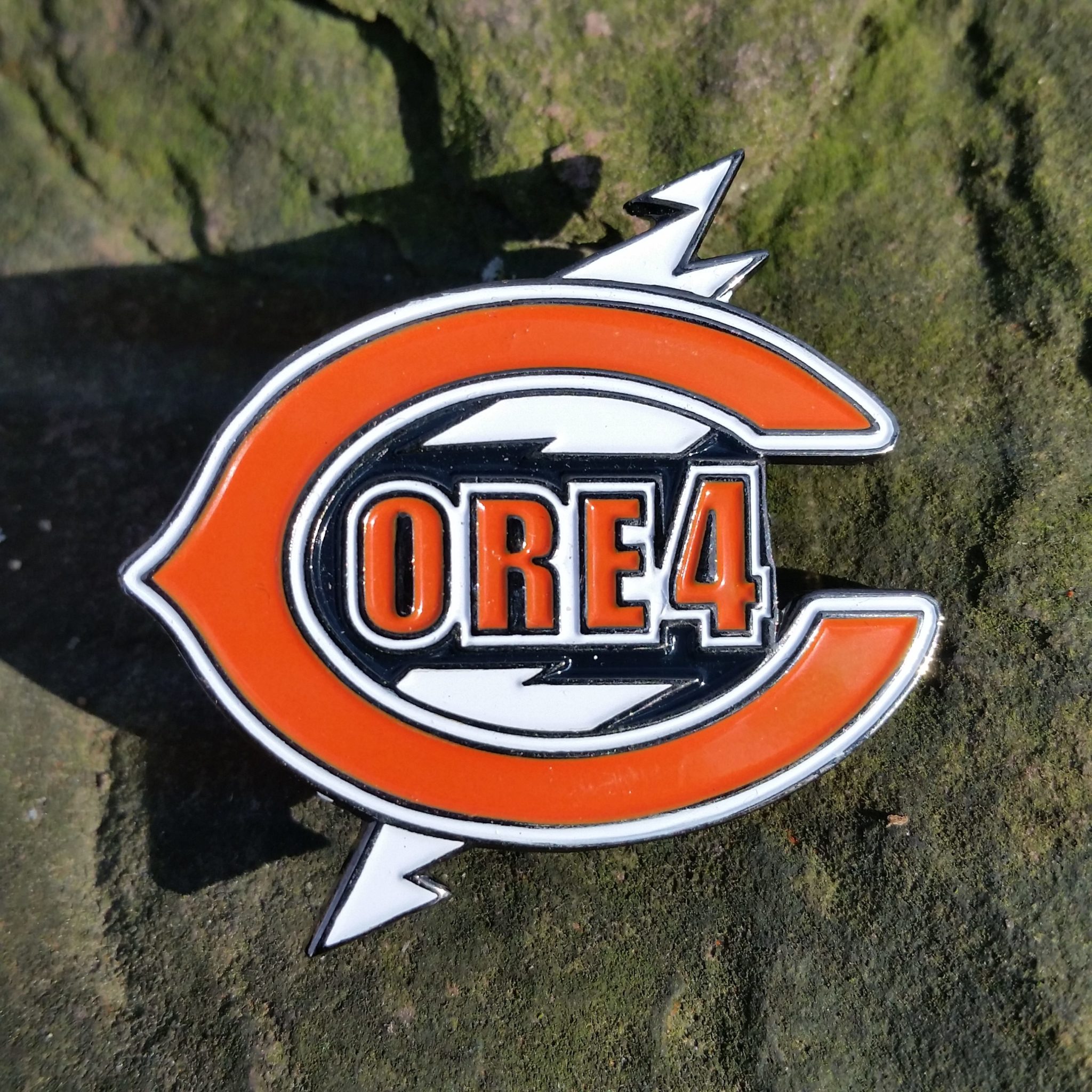SALE - Core Four pin - Grateful Dead / Jerry Garcia / Chicago Soldier Field reunion inspired