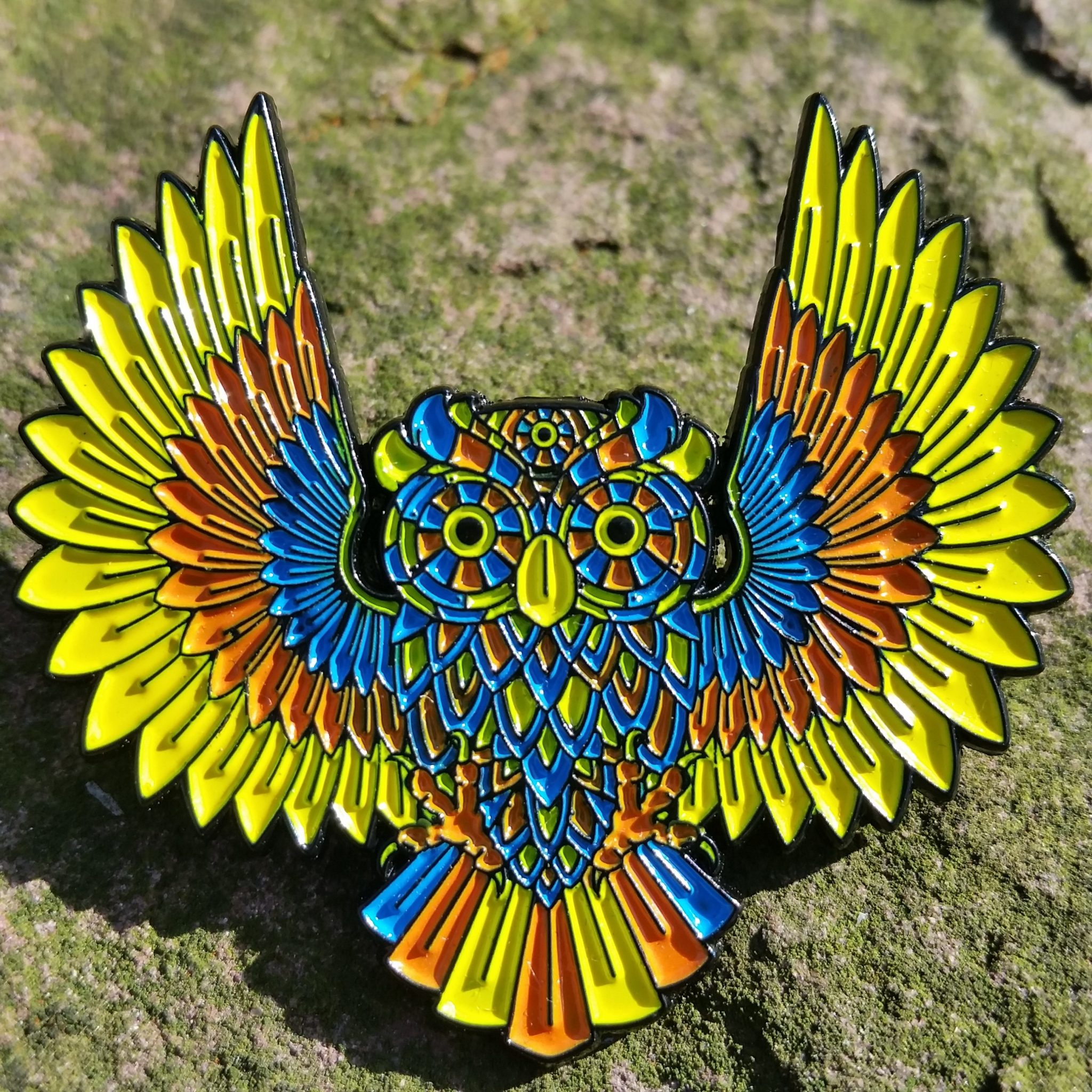 Wise Owl spirit animal pin - jambands, music festival, phish, disco biscuits, grateful dead and company co