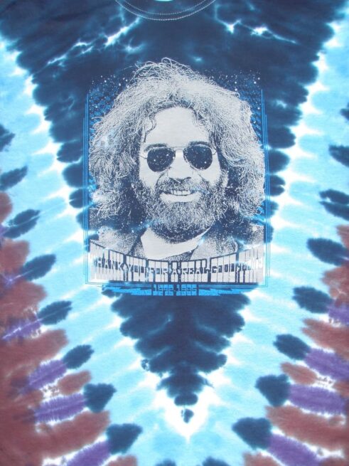Thank You Jerry Loose Lucy tie-dyed tee shirt - Grateful Dead Garcia inspired