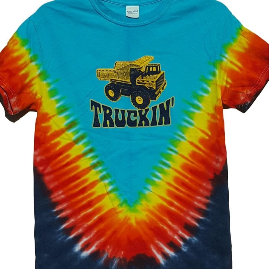 Truckin' ADULT SIZE tie-dye t-shirt