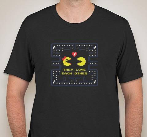 They Love Each Other TLEO pacman tee shirt - Grateful Dead inspired - Image 2