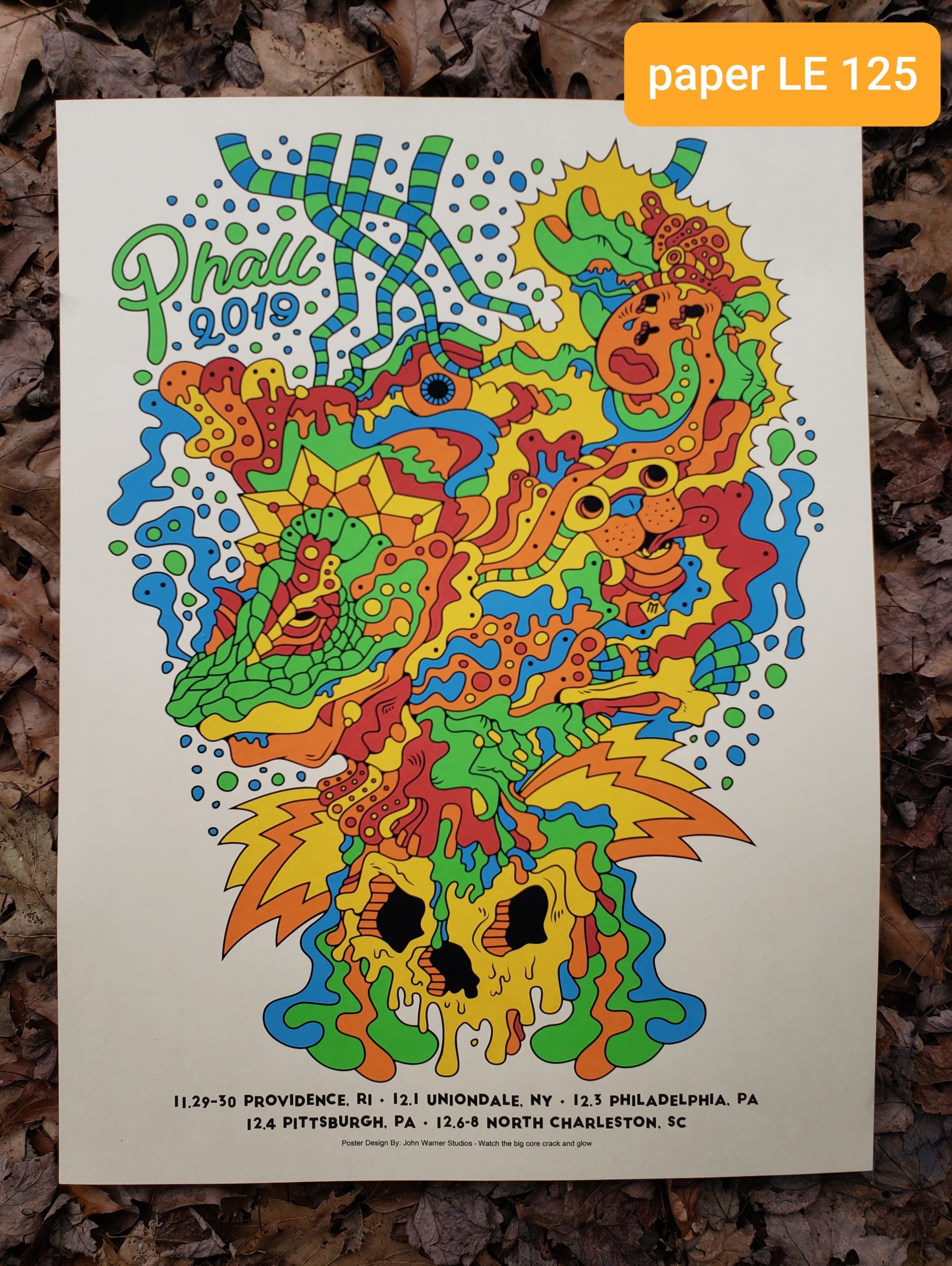 Fall Tour 2019 poster - Phish inspired